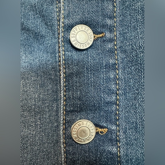 Mossimo Supply Co Blue Cotton A-Line Mini Denim Skirt size 12 - Picture 4 of 10